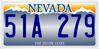 NV license plate 51A279