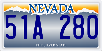 NV license plate 51A280