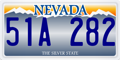 NV license plate 51A282