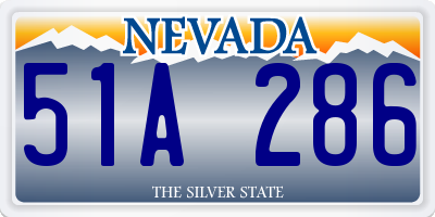 NV license plate 51A286