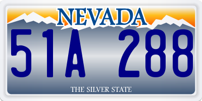 NV license plate 51A288