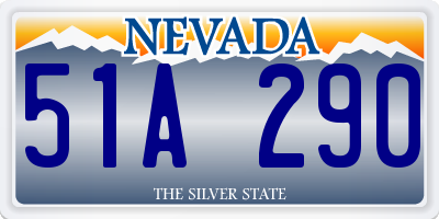 NV license plate 51A290