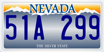 NV license plate 51A299