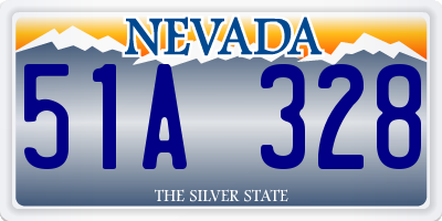 NV license plate 51A328