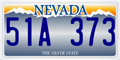 NV license plate 51A373