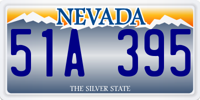 NV license plate 51A395