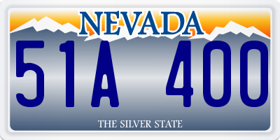 NV license plate 51A400