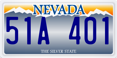 NV license plate 51A401