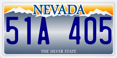NV license plate 51A405