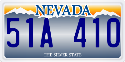 NV license plate 51A410