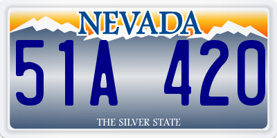 NV license plate 51A420