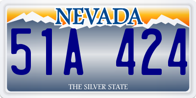NV license plate 51A424