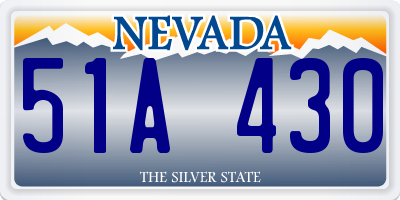 NV license plate 51A430