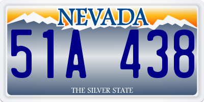 NV license plate 51A438