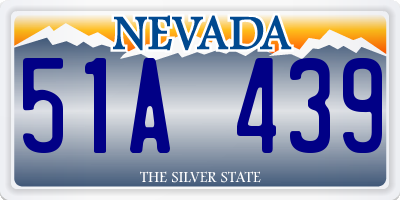 NV license plate 51A439