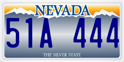 NV license plate 51A444