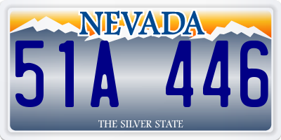 NV license plate 51A446