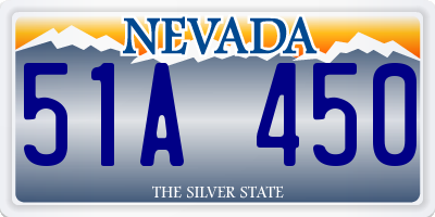 NV license plate 51A450