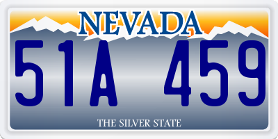 NV license plate 51A459