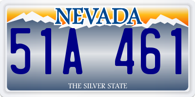 NV license plate 51A461