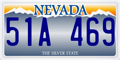NV license plate 51A469