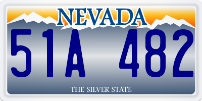 NV license plate 51A482