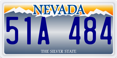 NV license plate 51A484