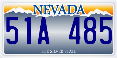 NV license plate 51A485