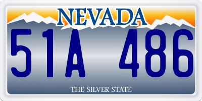 NV license plate 51A486