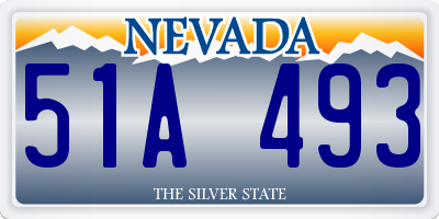 NV license plate 51A493