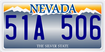 NV license plate 51A506