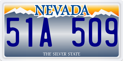 NV license plate 51A509