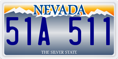 NV license plate 51A511