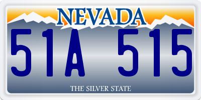 NV license plate 51A515