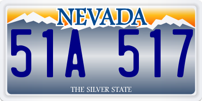 NV license plate 51A517