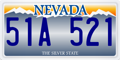 NV license plate 51A521