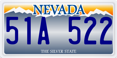 NV license plate 51A522