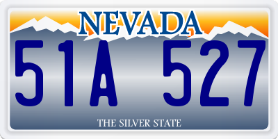 NV license plate 51A527