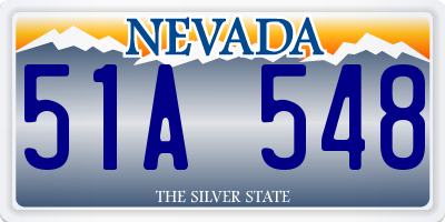 NV license plate 51A548