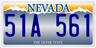 NV license plate 51A561