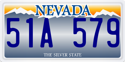 NV license plate 51A579