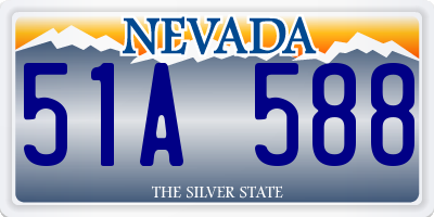 NV license plate 51A588