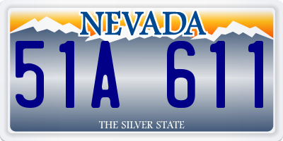 NV license plate 51A611