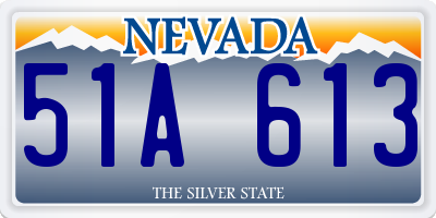NV license plate 51A613