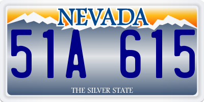 NV license plate 51A615