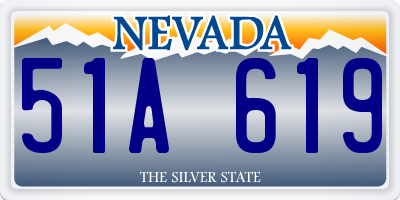 NV license plate 51A619