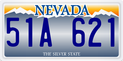 NV license plate 51A621