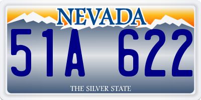 NV license plate 51A622