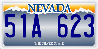 NV license plate 51A623