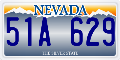 NV license plate 51A629